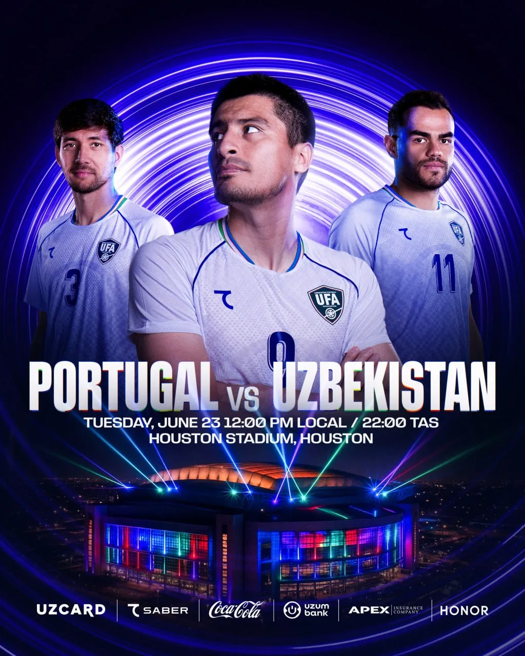 ⚽️Бугун ўйин куни

Футбол бўйича жаҳон чемпионатининг гуруҳ босқичи доирасида Ўзбекистон Португалияг