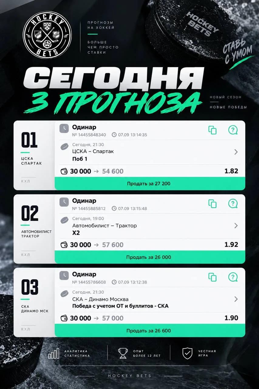 Сегодня хочу снова дать сразу три бесплатных прогноза: