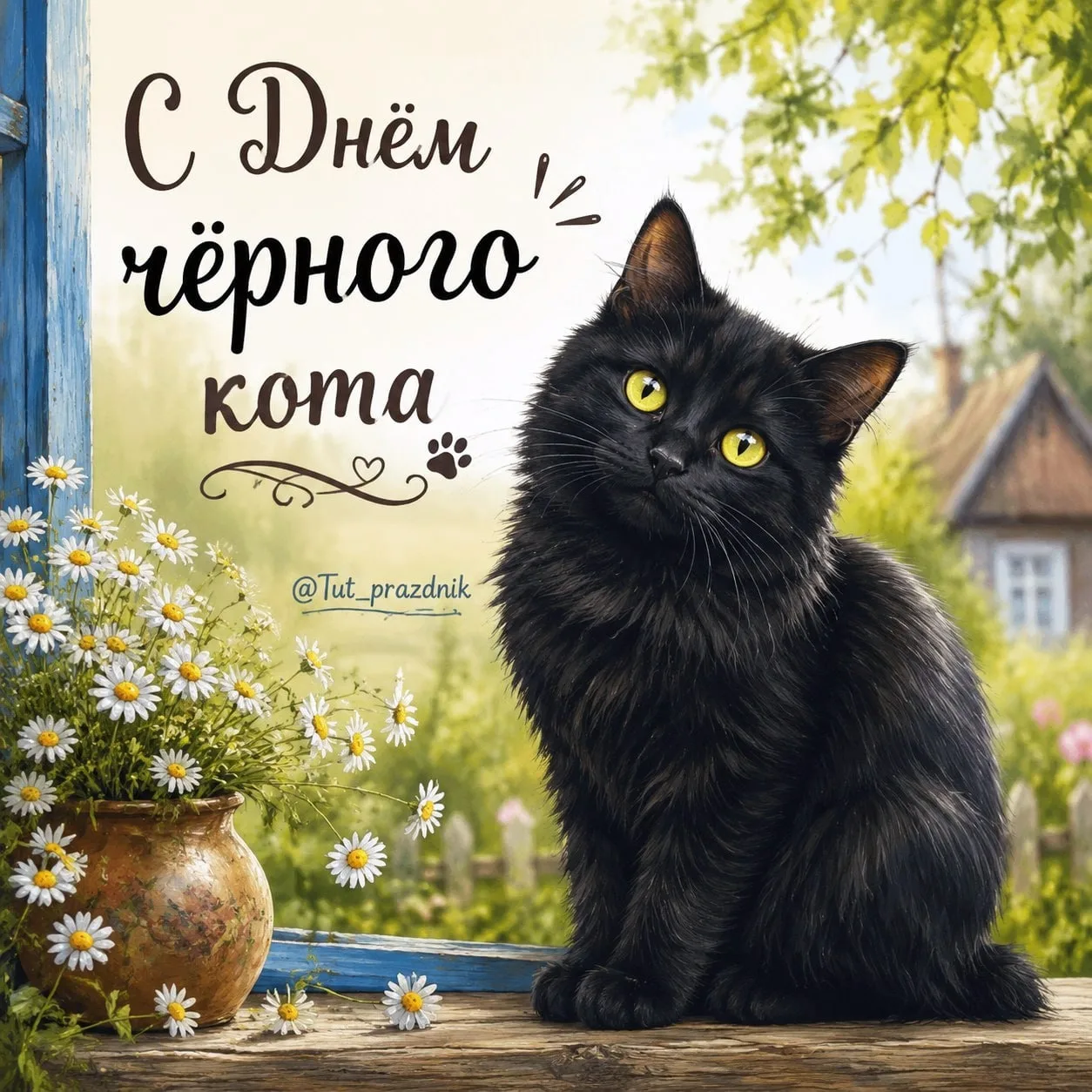 🐈‍⬛✨ 19 июня — День чёрного кота ✨🐈‍⬛

Сегодня отмечается необычный и добрый праздник — День чёрно