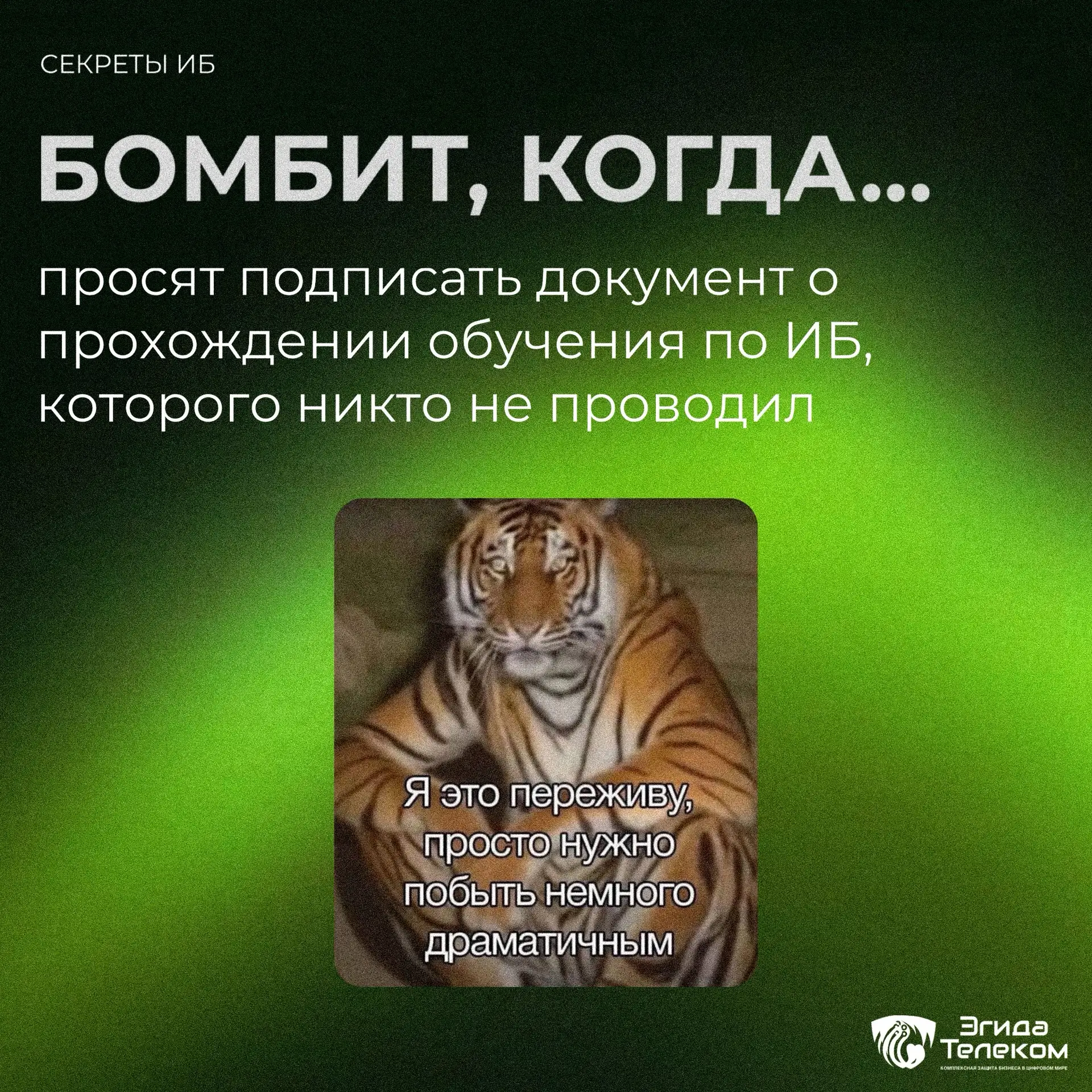 Мы против, мы не хотим так и вас просим не делать

А иногда кажется, что информационная безопасность