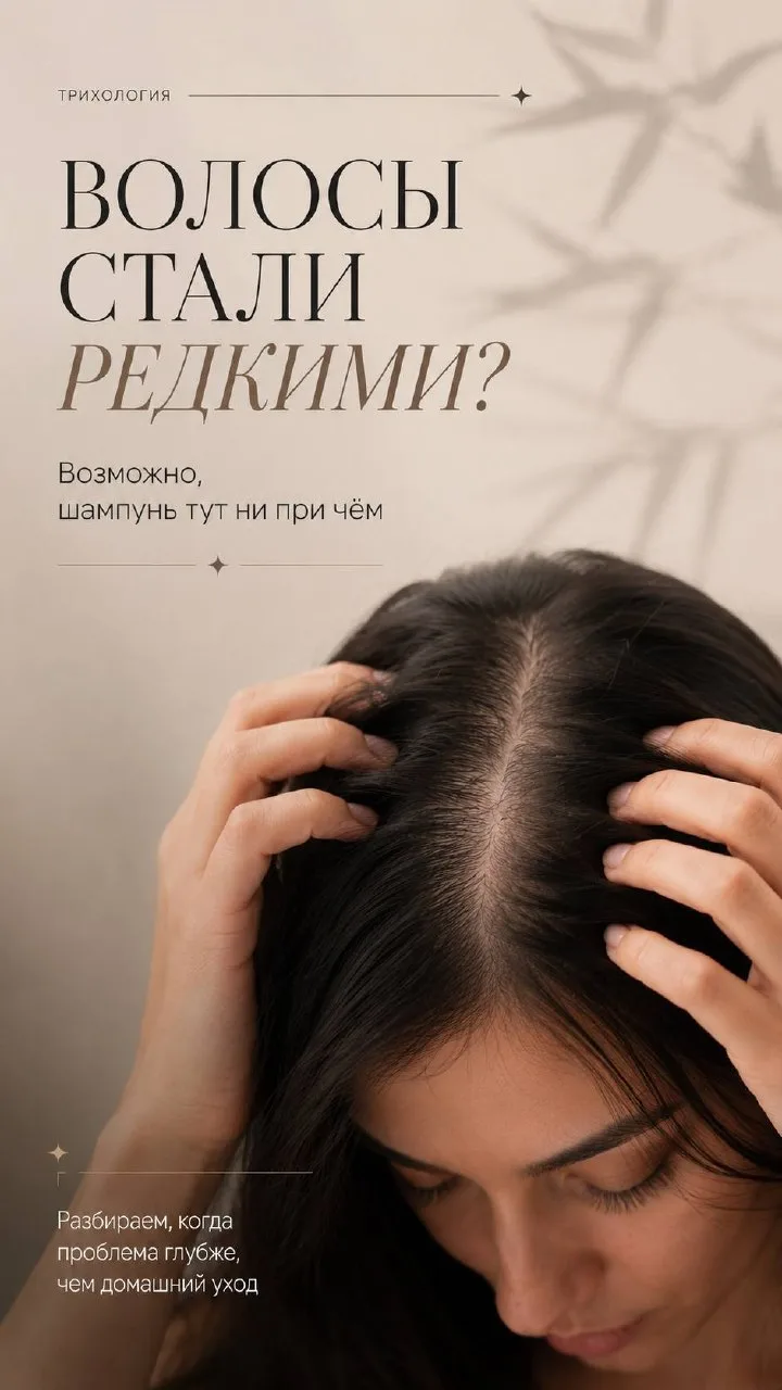 Выпадение волос — это не всегда про шампунь. И вот почему.