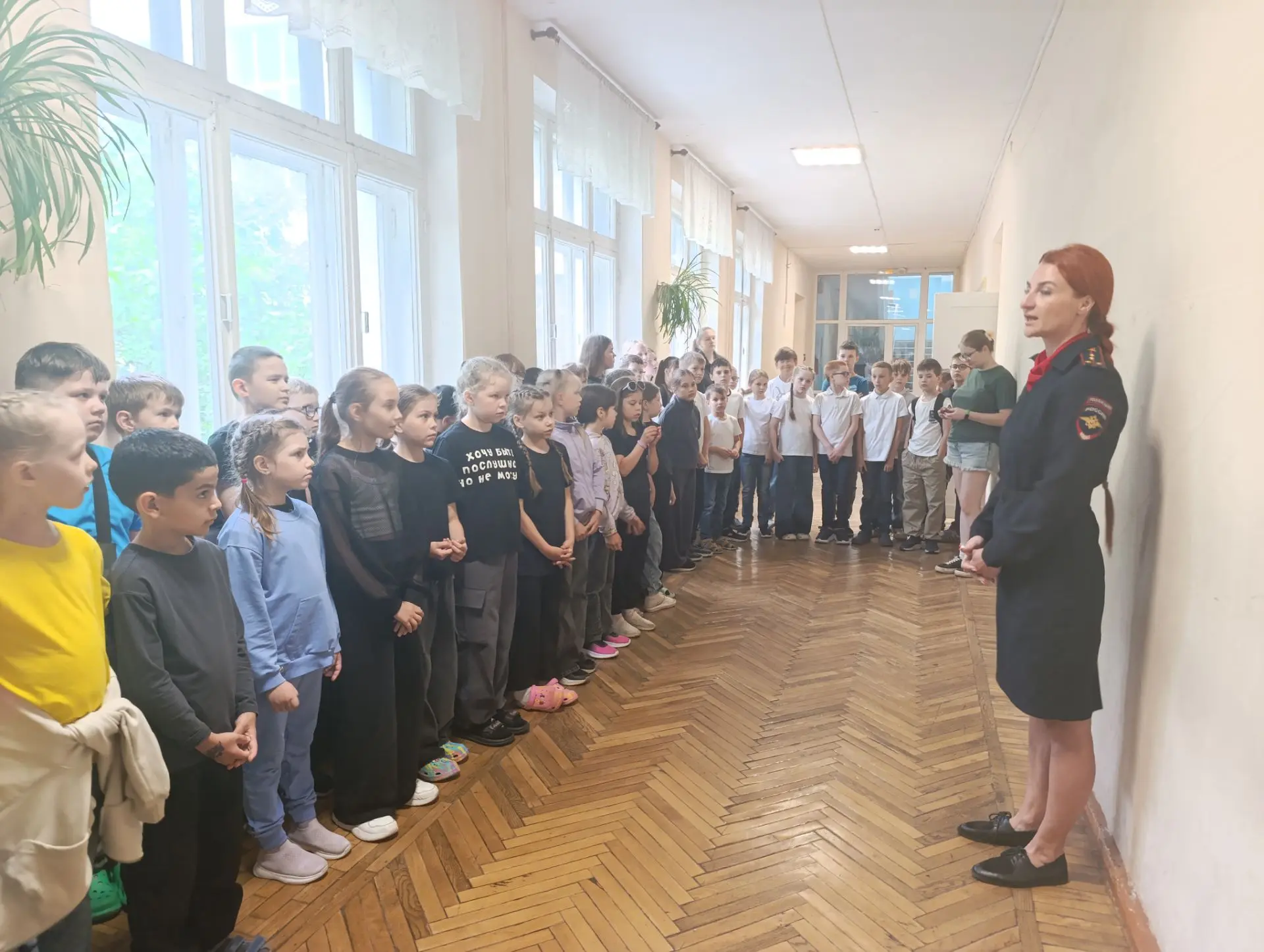 В нашем лагере прошла профилактическая встреча с инспектором Госавтоинспекции 🚓. Подобные мероприят