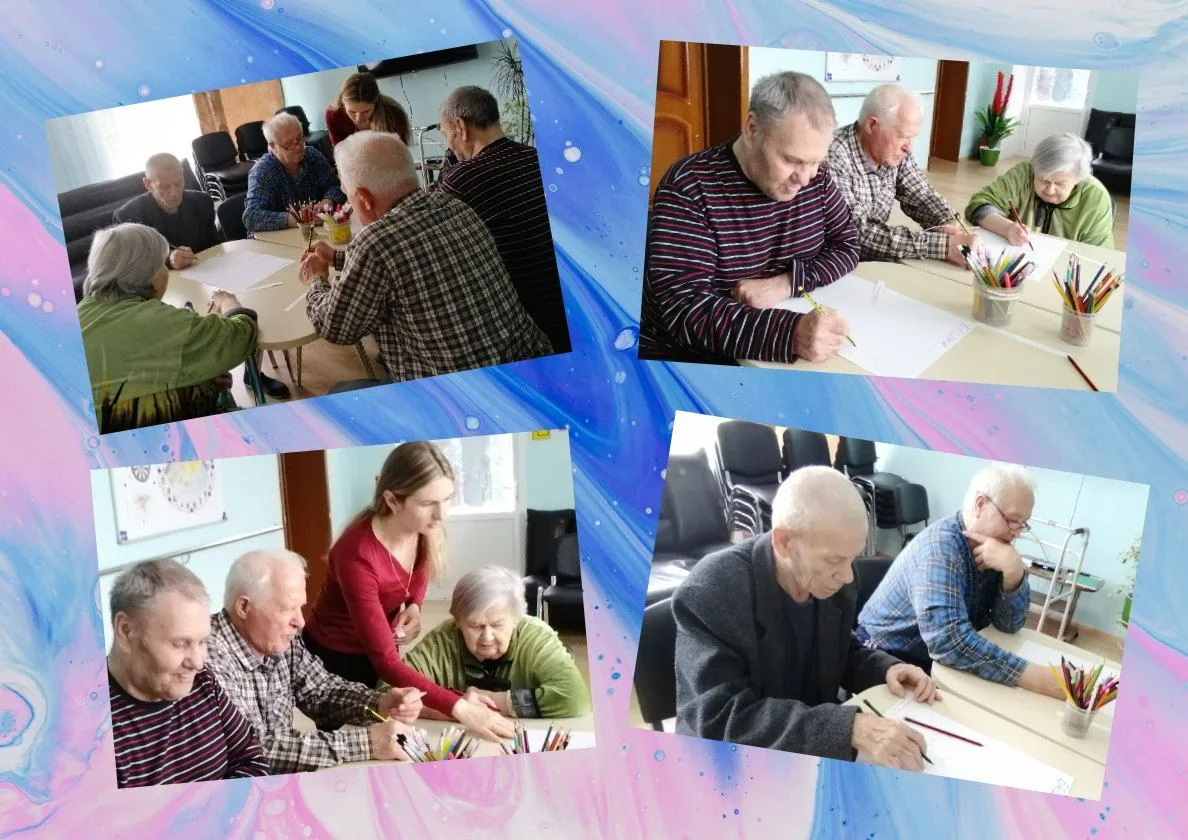 Психолог нашего дома-интерната провела групповое занятие по поддержанию командного взаимодействия «Б