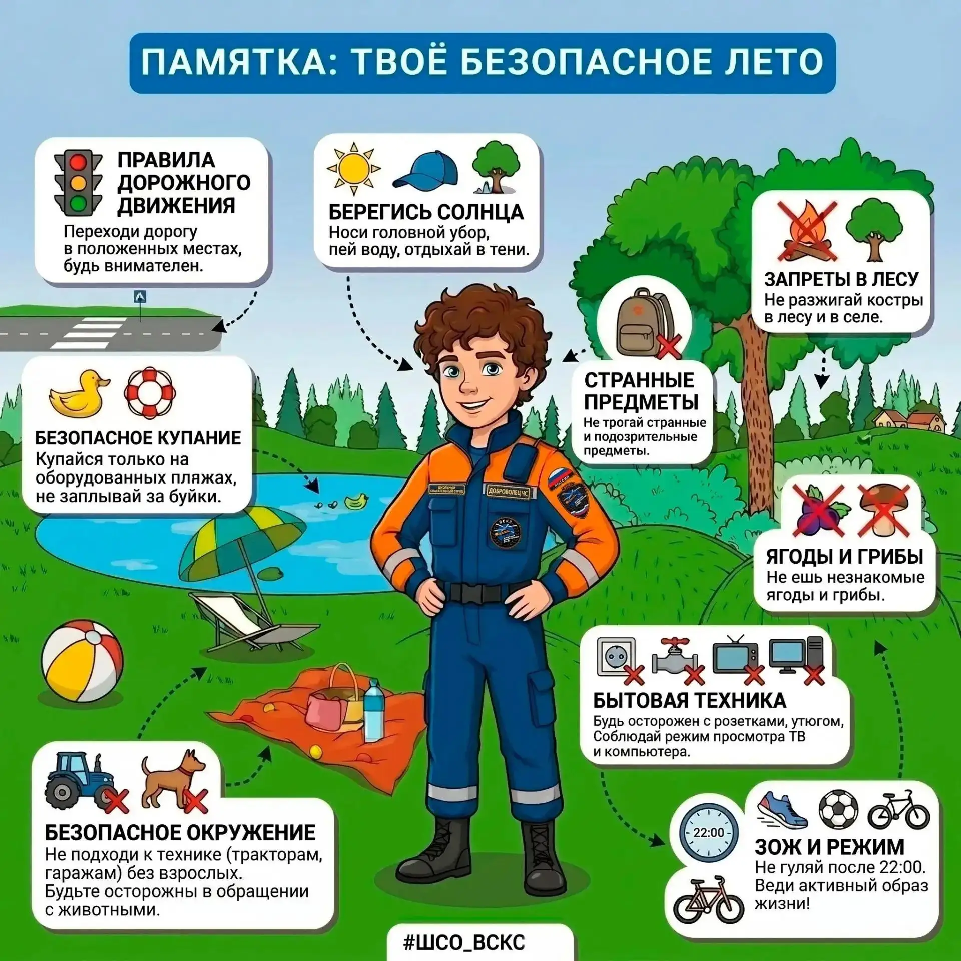 🚁Памятка: твое безопасное лето Для многих из нас лето – это долгожданное и любимое вре...