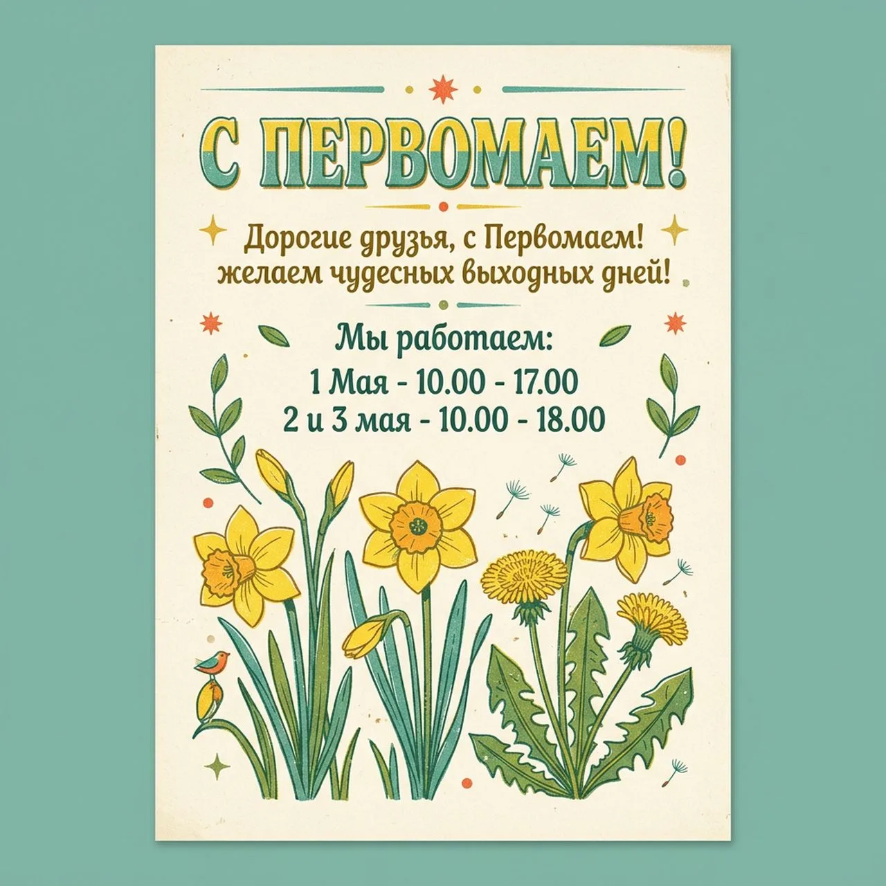 С 1 Мая, дорогие друзья! 🌿