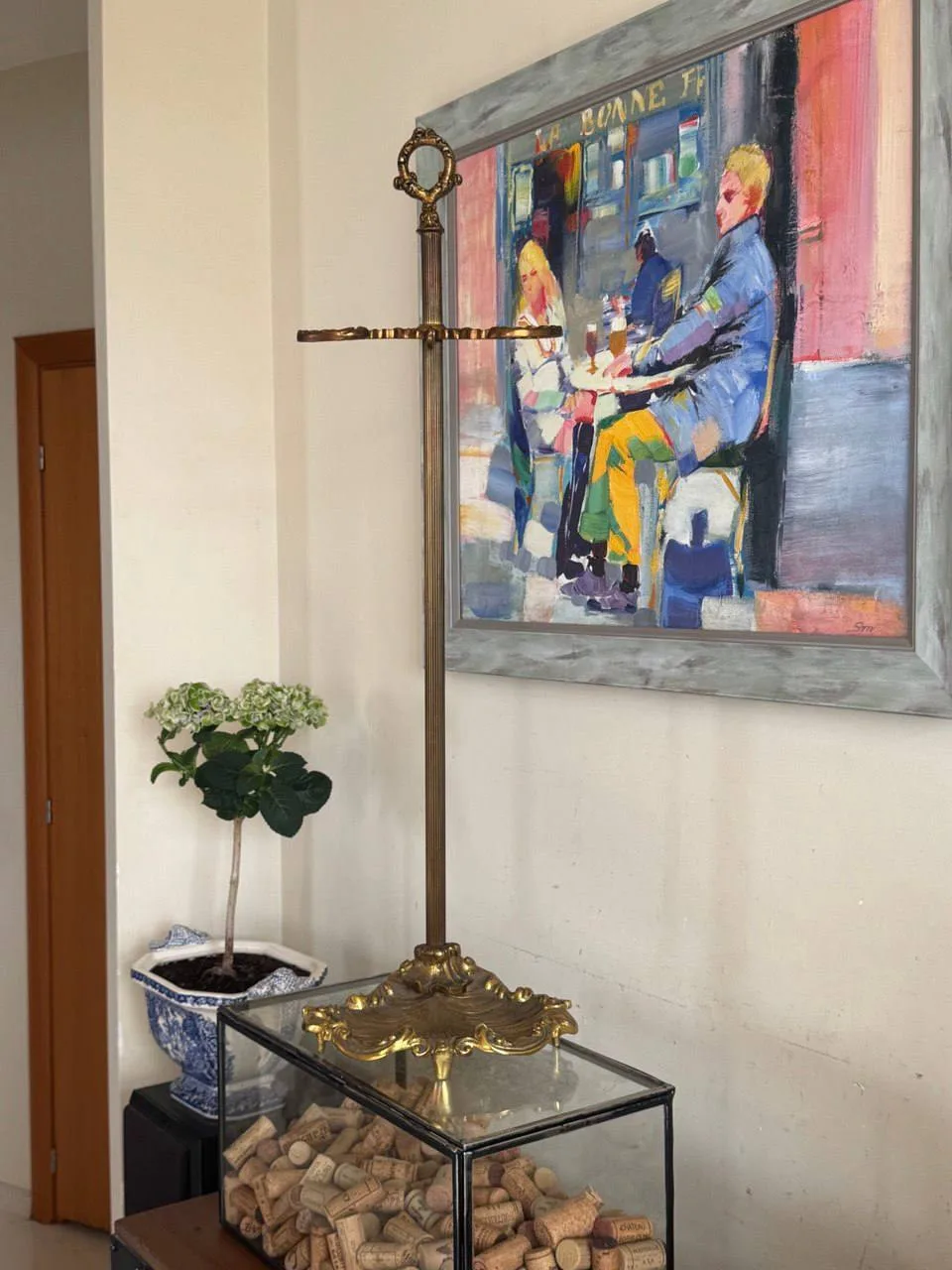 Подставка для каминных принадлежностей/зонтов/тростей антикварная. 🕯️