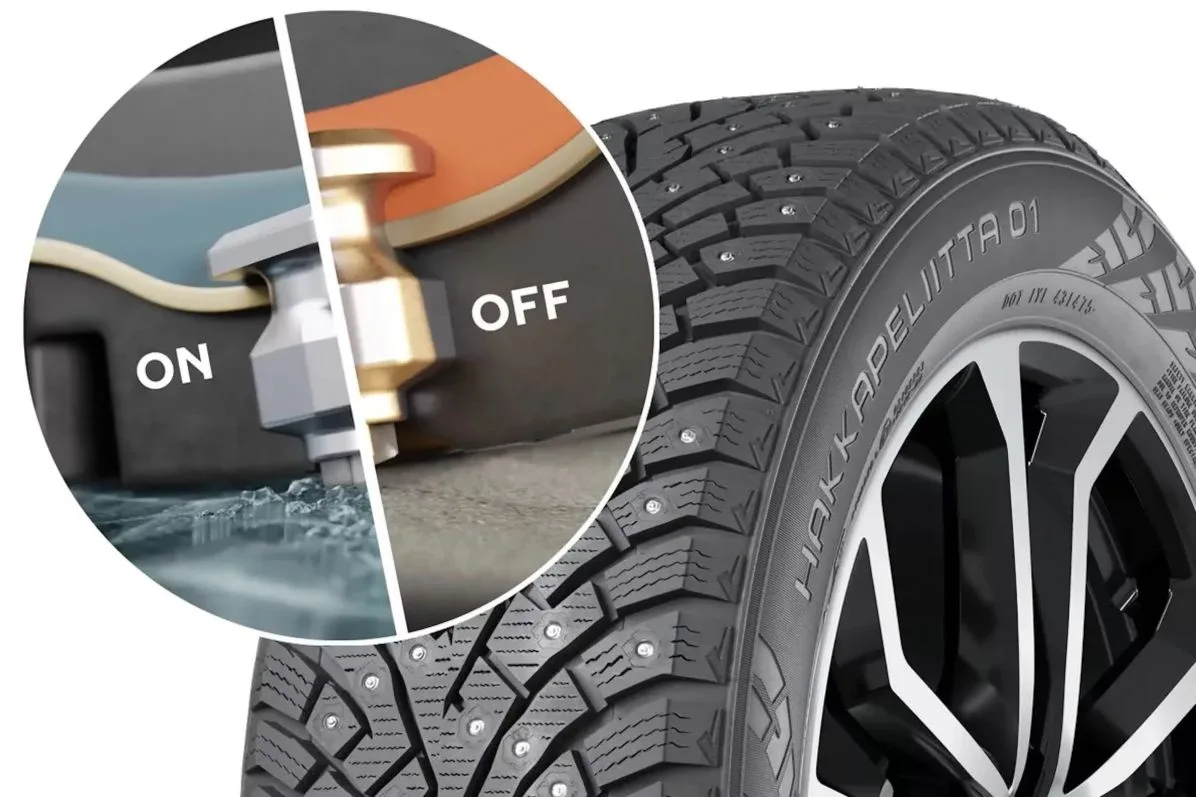 ❄ Nokian показала шины с выдвижными шипами