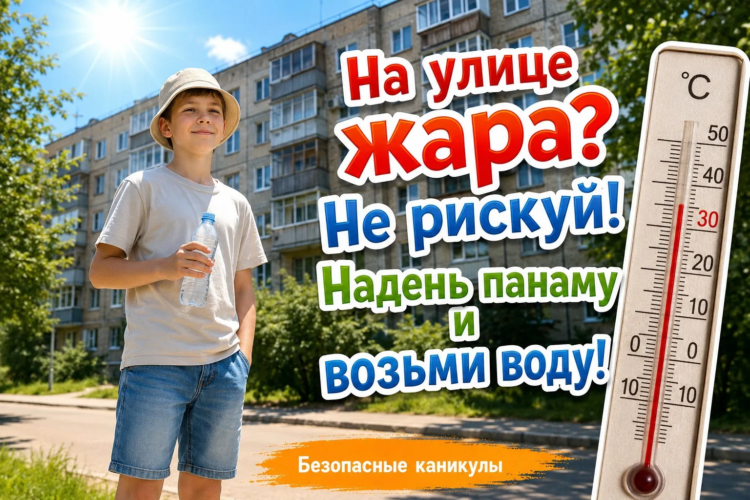 ☀️ Лето, солнце и безопасность!