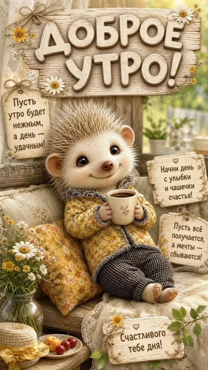 Утренний привет 👋

Открытки на все случаи 🎈 🩵
