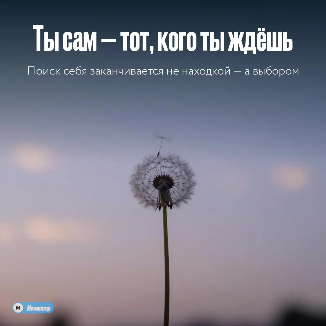 Никто не даст тебе разрешения быть собой.
«Поиск себя» иногда длится годами не потому что ты потерян