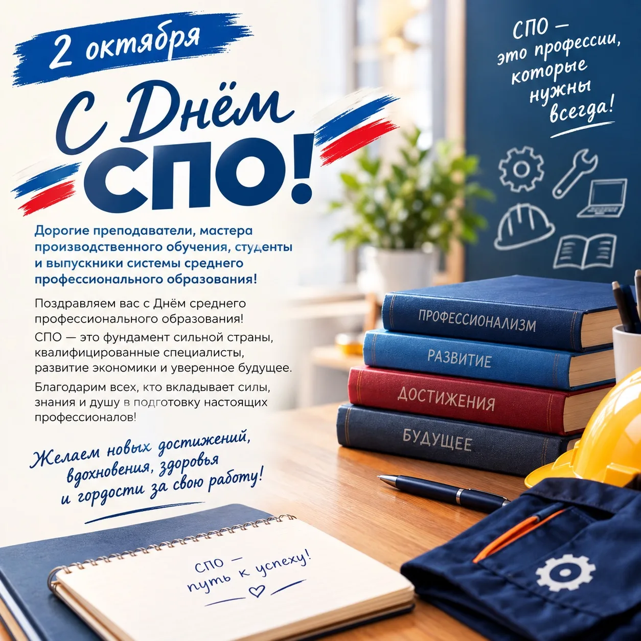 2 октября — День среднего профессионального образования! 🧑‍🔧