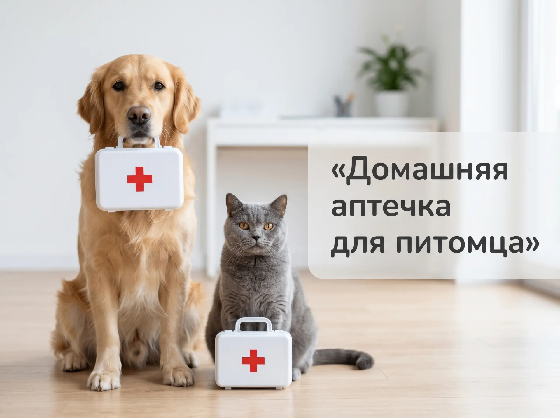 Домашняя аптечка для питомца нужна не для самолечения.

Её задача — помочь владельцу спокойно действ