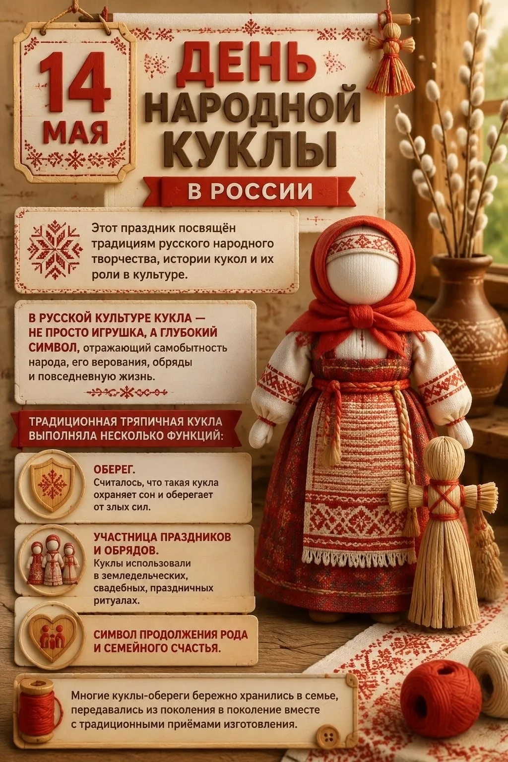 Сегодня — День народной куклы! В Год единства народов России это отличный повод рассказ...