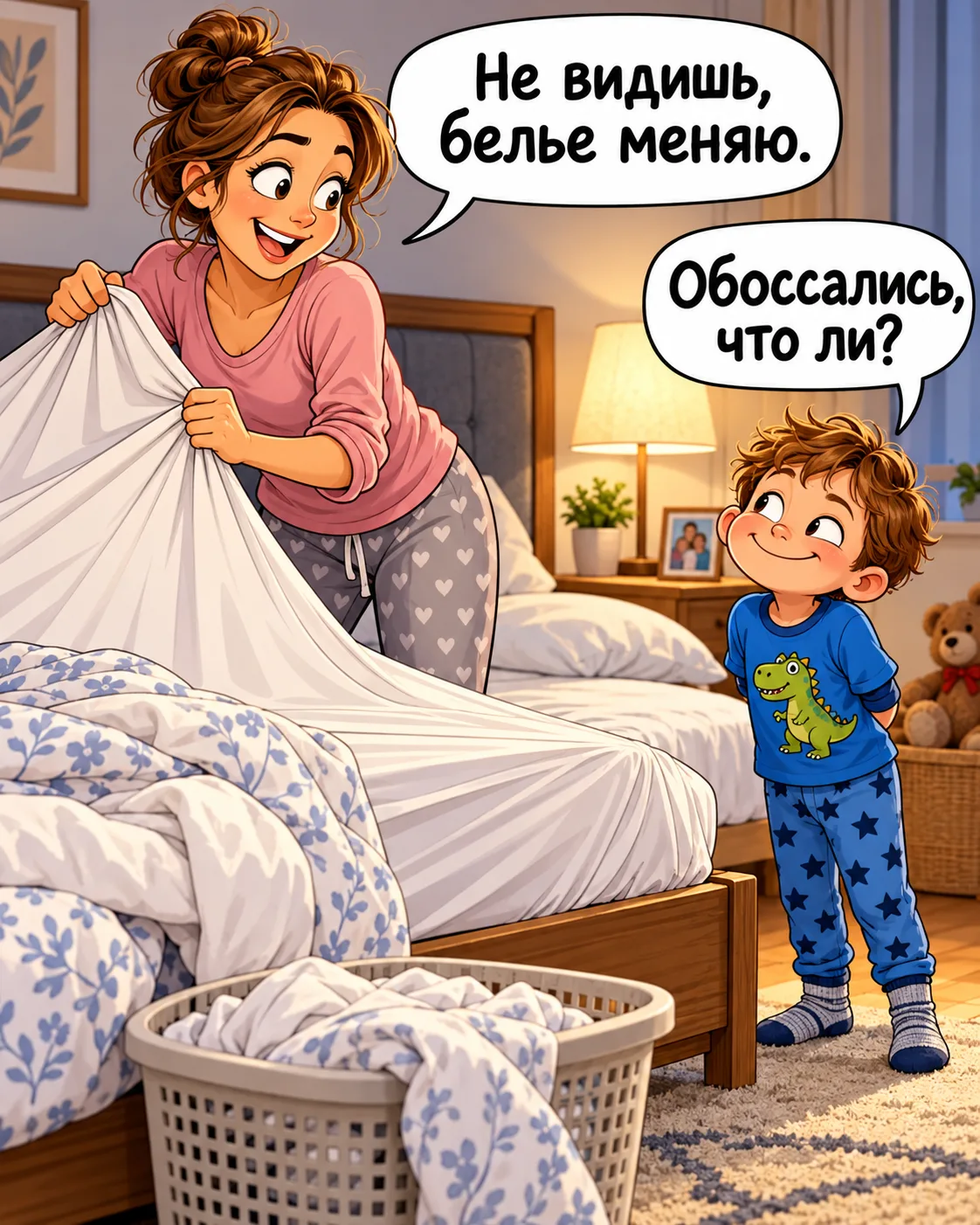 Меняю постельное белье.