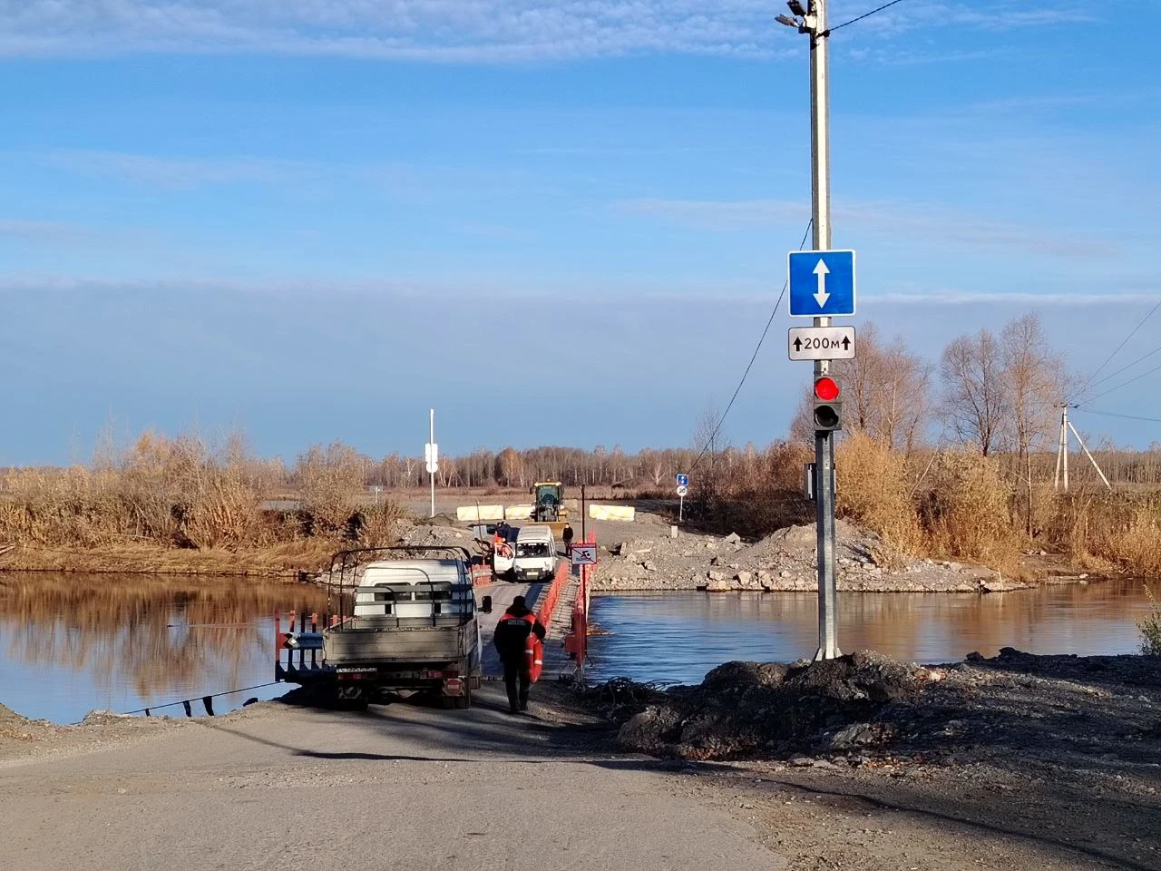 Мост через Чулым в Ачинске простоит до середины октября