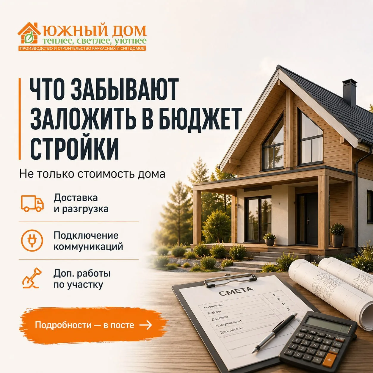 🏠 Что люди чаще всего забывают заложить в бюджет стройки