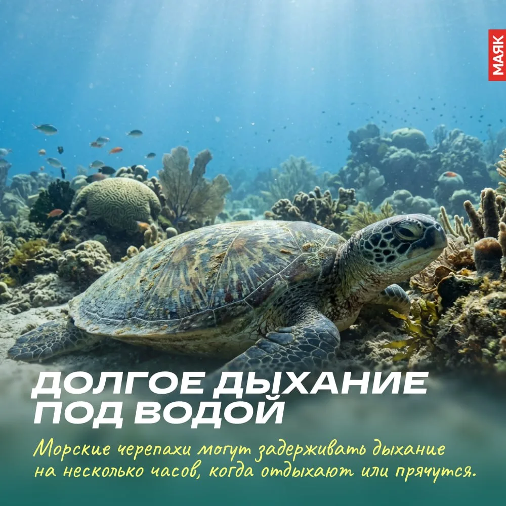 🐢 Международный день морской черепахи отмечают 16 июня.