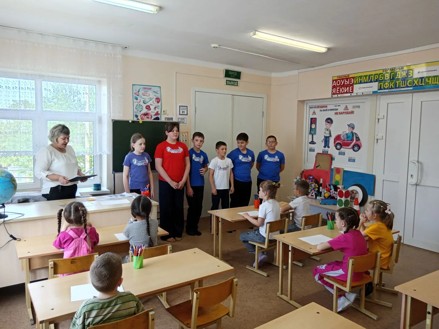 В честь Дня славянской письменности и культуры ученики 4 класса Ажиновской СОШ организо...