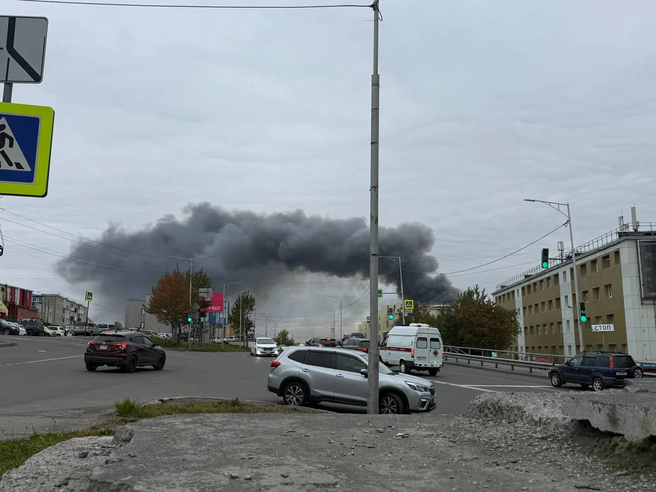 Пожар в районе 6 км