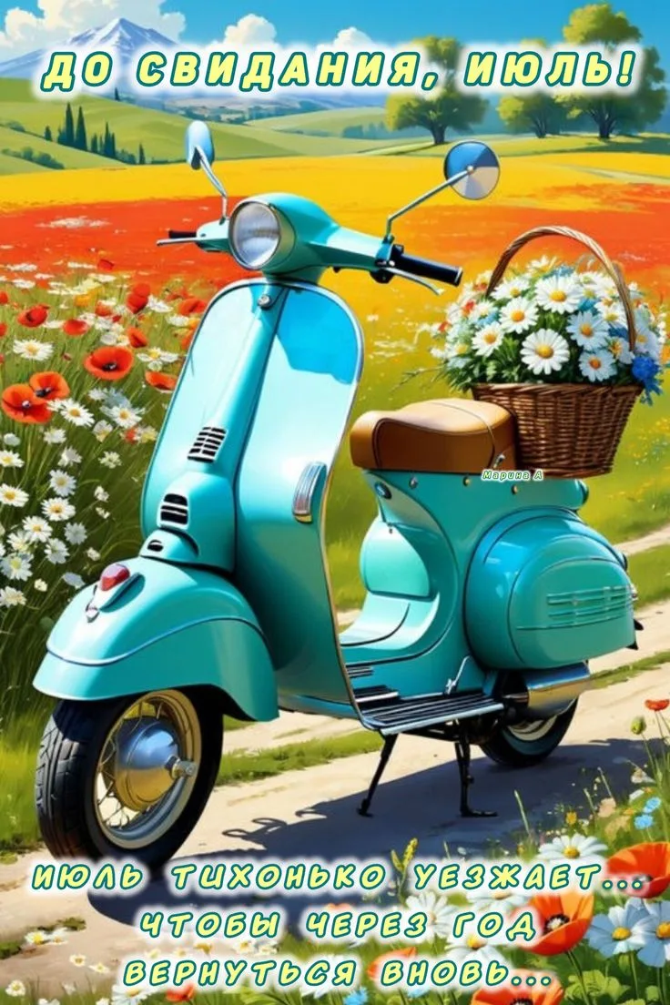 С последним июльским днём! 🌞
До свидания, ромашковый июль! 🌼🌼🌼