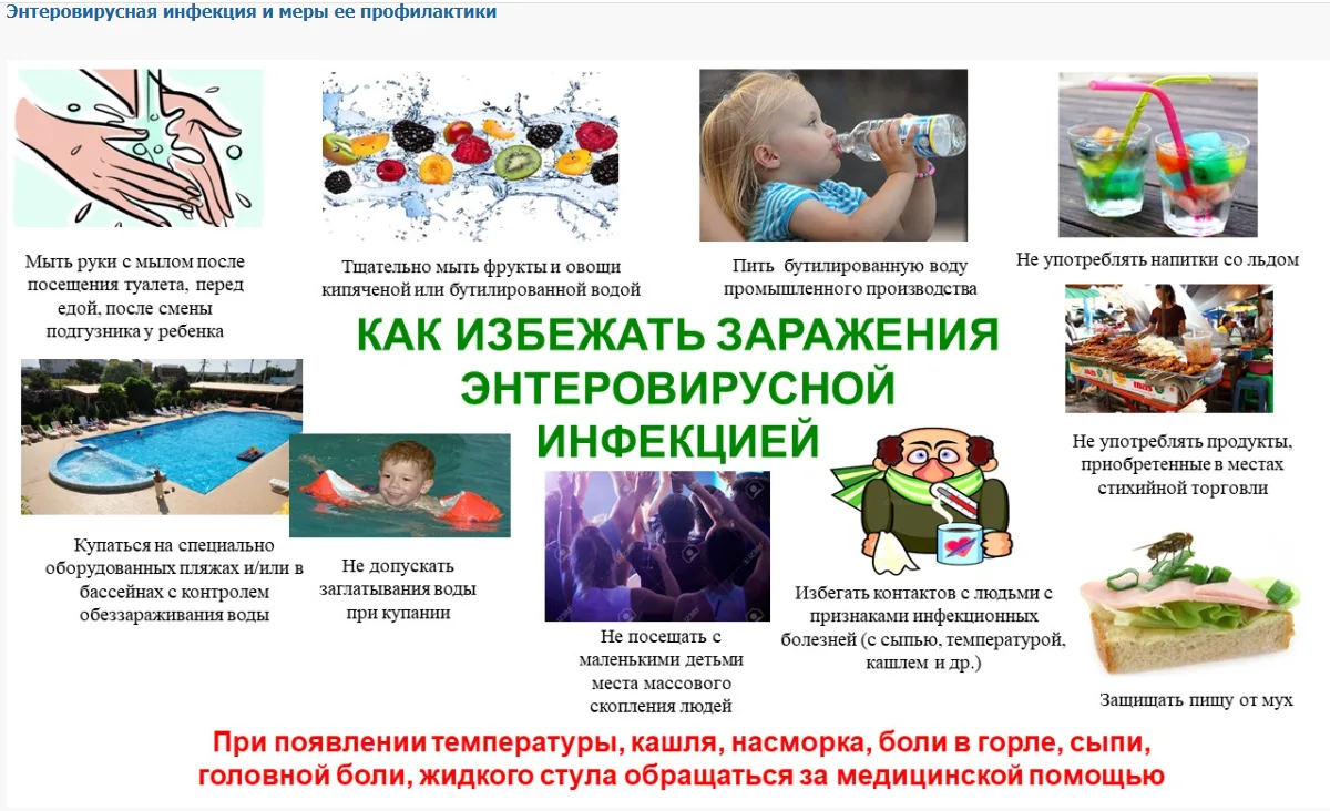 Родители, ознакомьтесь с памяткой по профилактике энтеровирусной инфекции!!!