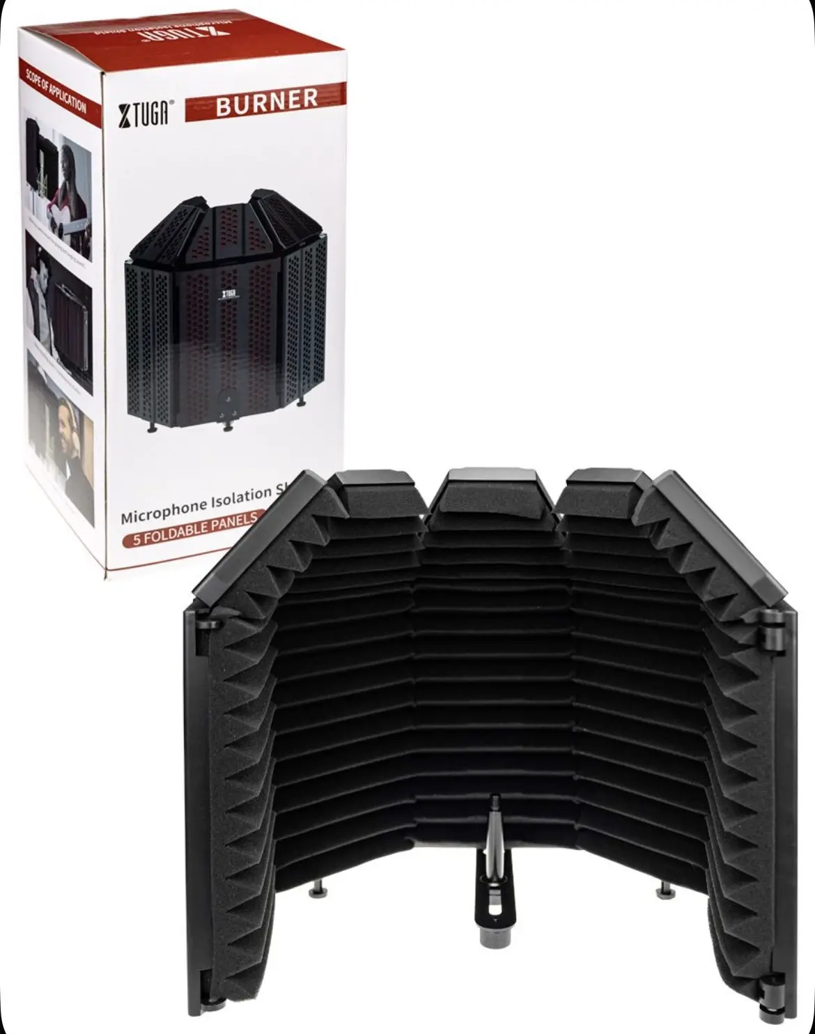 Экран для изоляции микрофона для записи Xtuga BURNER-Pro