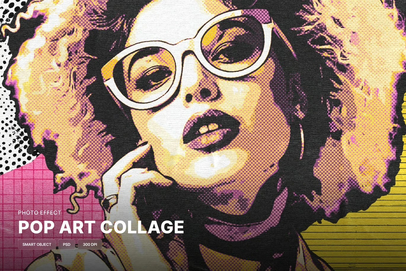 ✅ Pop Art Collage Photo Effect