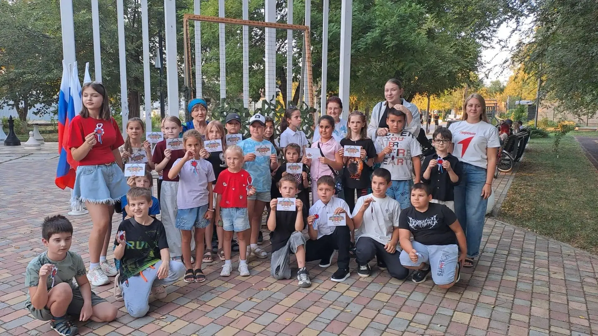 20 августа учащиеся 4-х классов приняли участие в патриотической акции «Мы – дети Росси...
