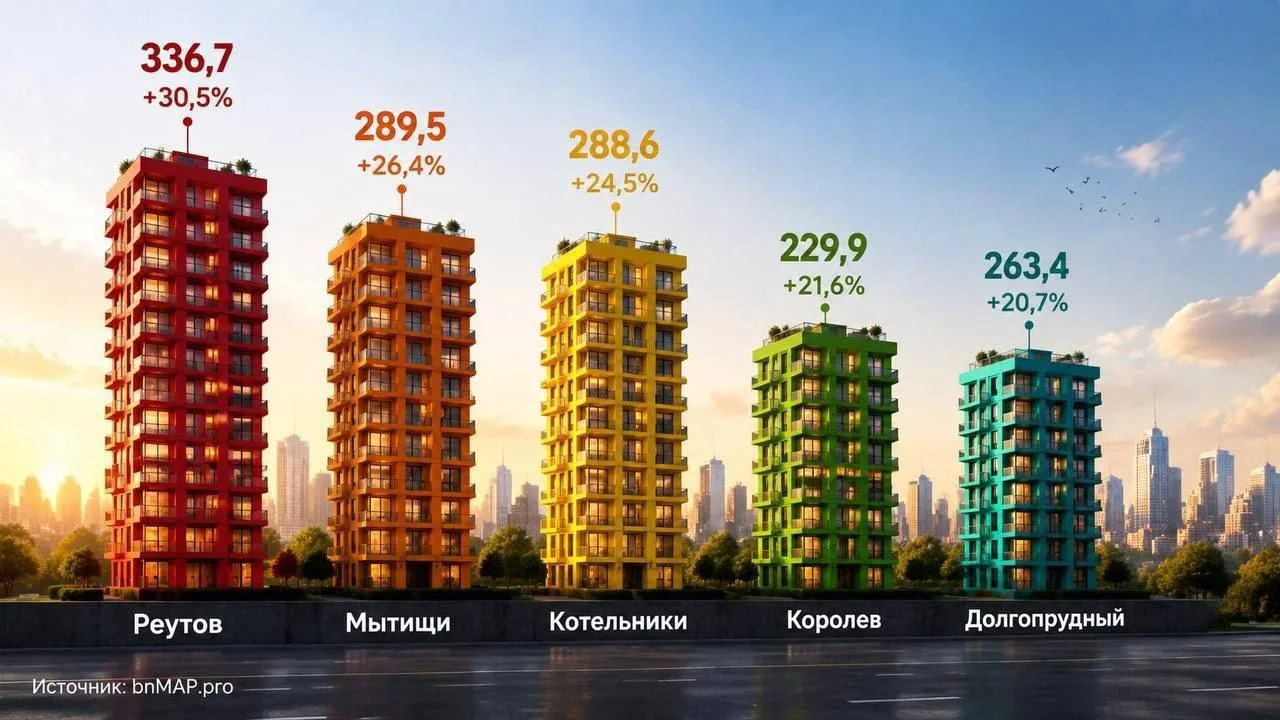 ℹ️ Реутов обогнал города-спутники Москвы по росту цен на новостройки

За год средняя стоимость квадр