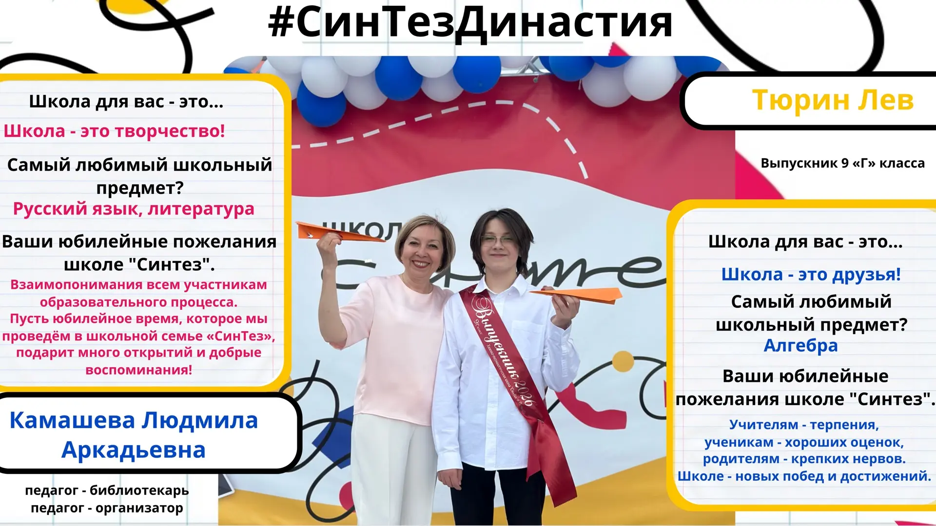 🎉 Открываем новое направление рубрики, приуроченной к 95‑летию школы!
#СинТезДинастии- это истории 