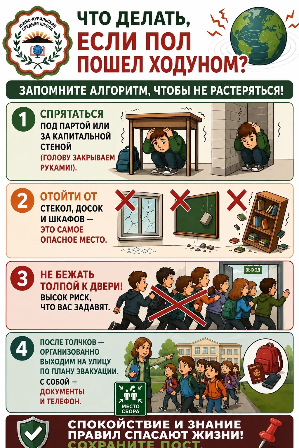 Что делать, если пол пошел ходуном? 🌍💥