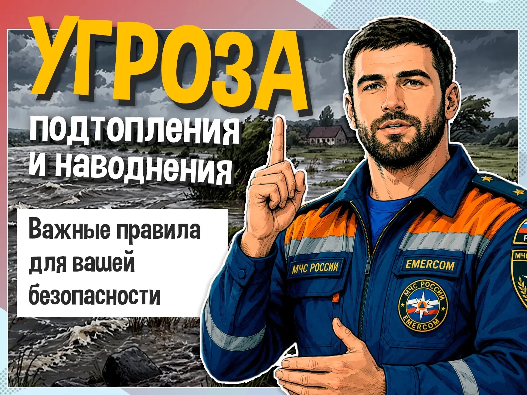 ‼️Затяжные, обильные осадки могут привести к подтоплениям. Важно быть начеку и знать, к...