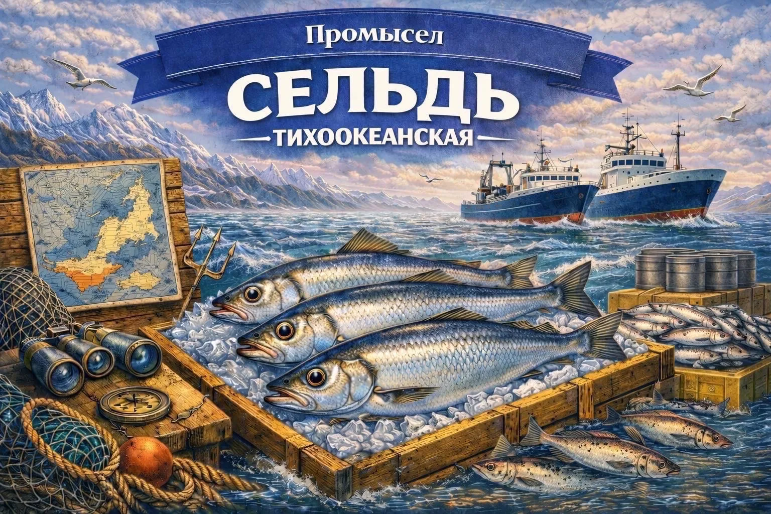 ПРОМЫСЕЛ. СЕЛЬДЬ тихоокеанская.