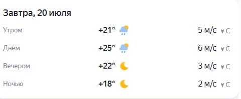 Прогноз погоды☀️