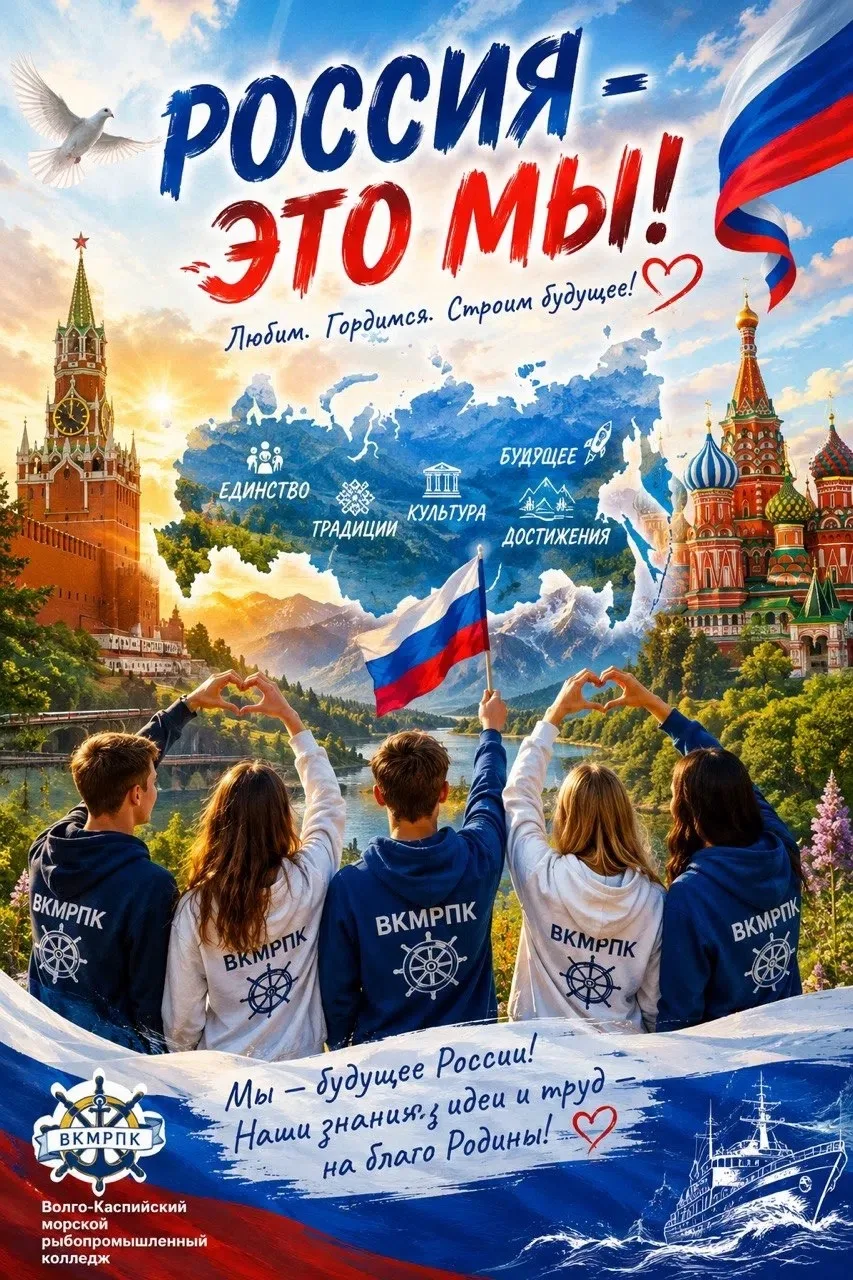 ПОЗДРАВЛЕНИЕ С ДНЁМ РОССИИ ОТ ДИРЕКТОРА ВОЛГО‑КАСПИЙСКОГО МОРСКОГО РЫБОПРОМЫШЛЕННОГО КОЛЛЕДЖА!  

Ув