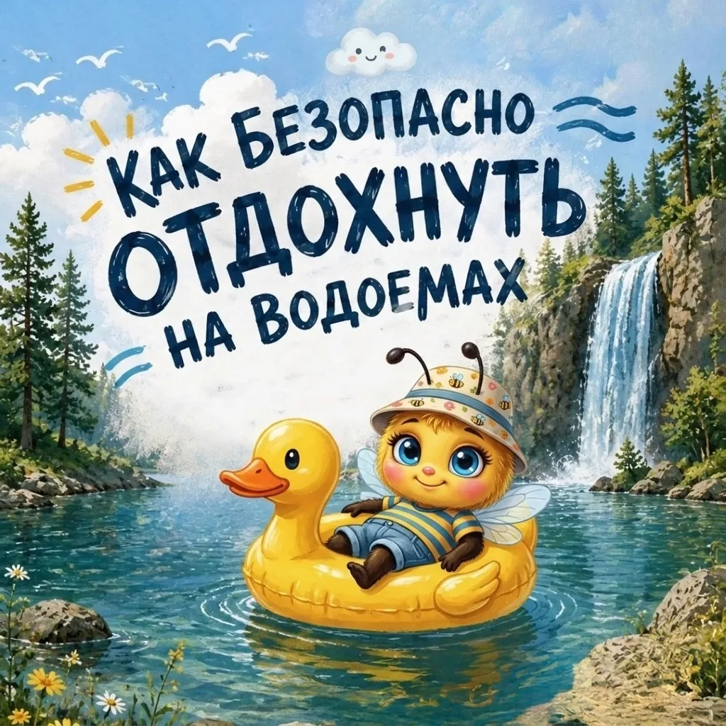 🐝 Если купаться — то по правилам💯💯💯

✅Если вы планируете отдых у воды, обязательно соблюдайте ме