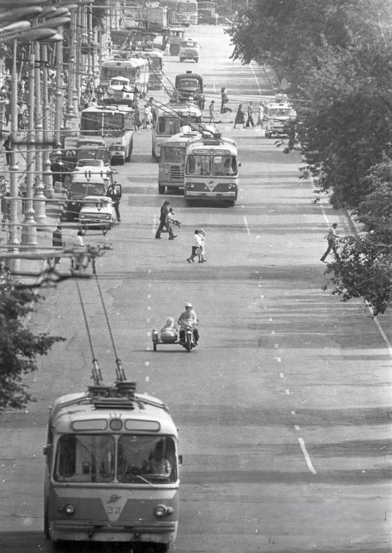 Панорама Комсомольского проспекта. г.Пермь. 1974г.