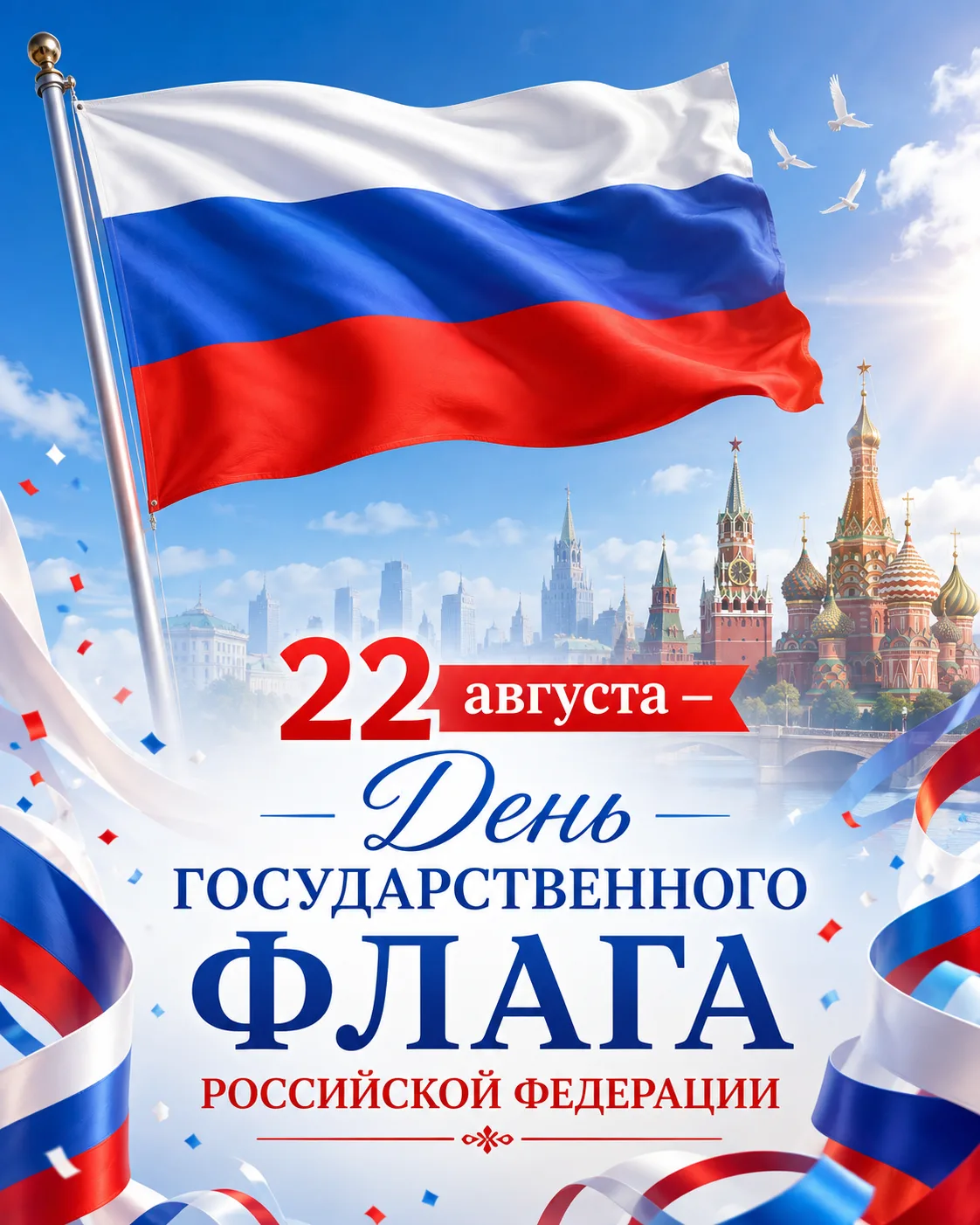 🇷🇺 С Днём Государственного флага Российской Федерации!