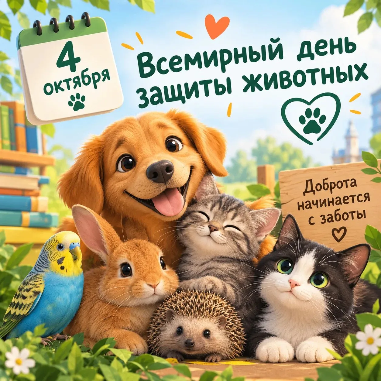 🍂Сегодня мы отмечаем Всемирный день защиты животных – праздник, который придумал писат...
