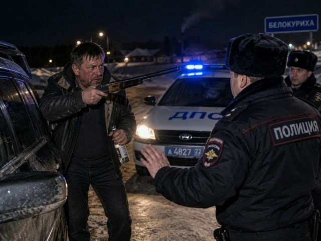 В Белокурихе полицейские задержали водителя, находившегося в состоянии алкогольного опь...