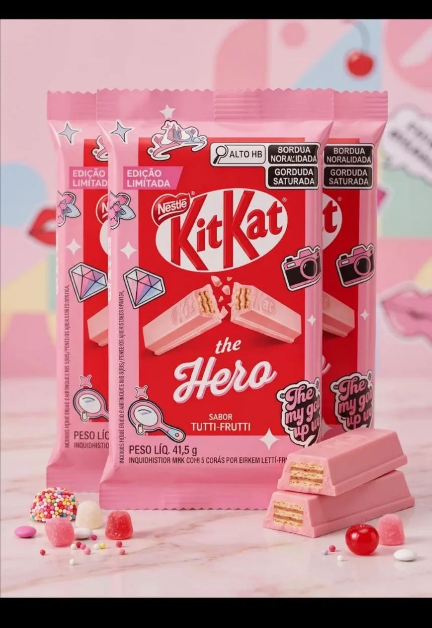 Шоколадная плитка - вафли KitKat Tutti Frutti /Кит Кат со вкусом Тутти Фрутти, 41,5г х ...