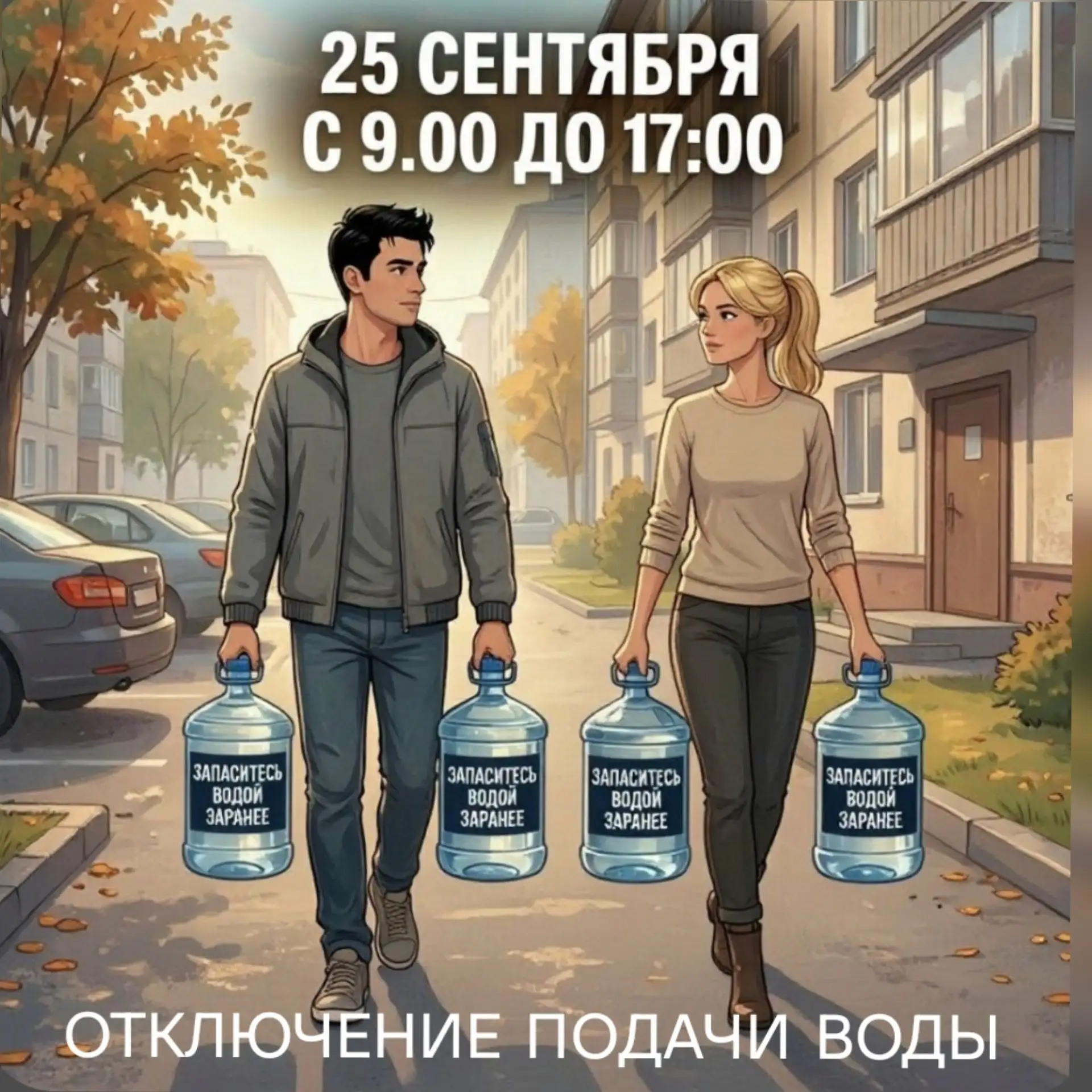 ⚡️25 сентября  Водоканал  Белогорска проведет мероприятия по подготовке водопроводных с...