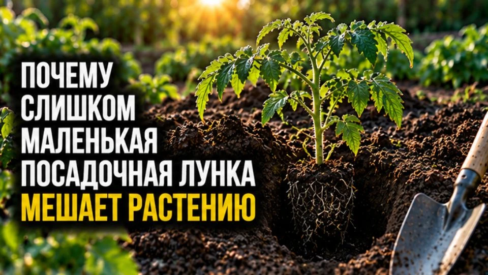 Почему слишком маленькая посадочная лунка мешает растению