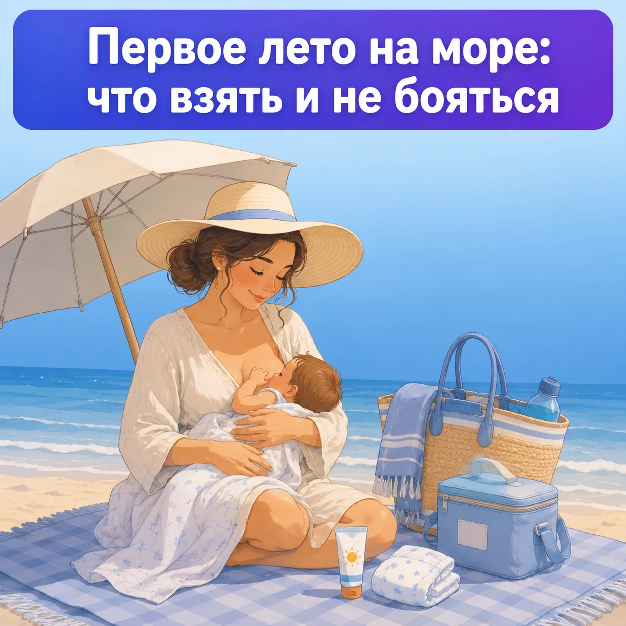👶🌊 Кейс: малыш на ГВ, первое лето, едем на море — что взять, чего бояться и как не испортить отпус