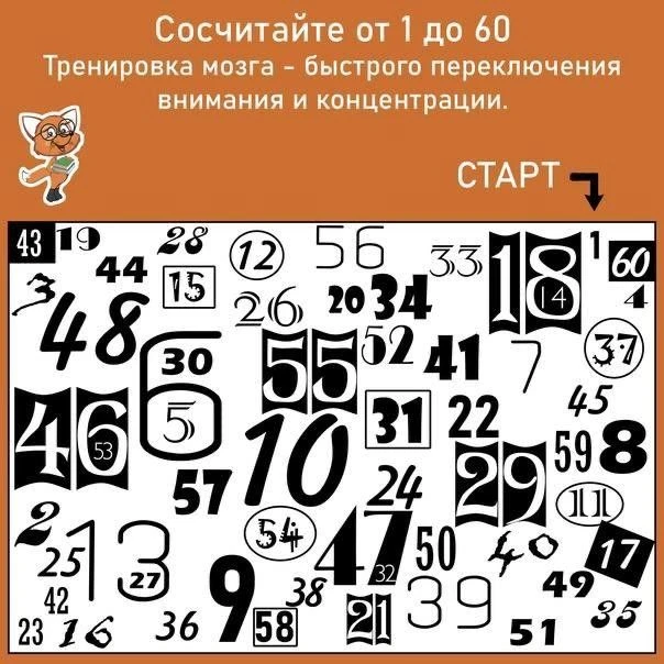 Тренируем мозг!