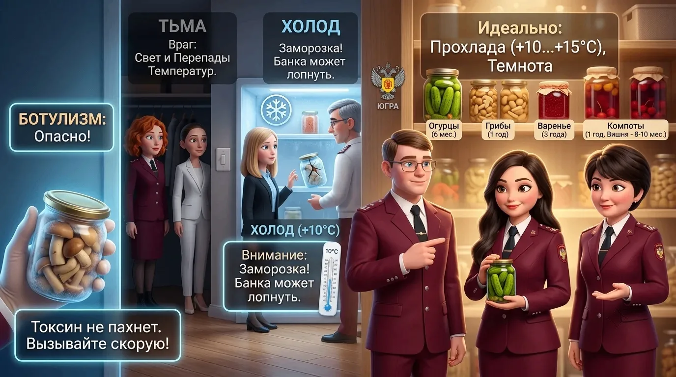 🫙 Банки с заготовками взрываются и отравляют? Как хранить, чтобы не попасть в больницу