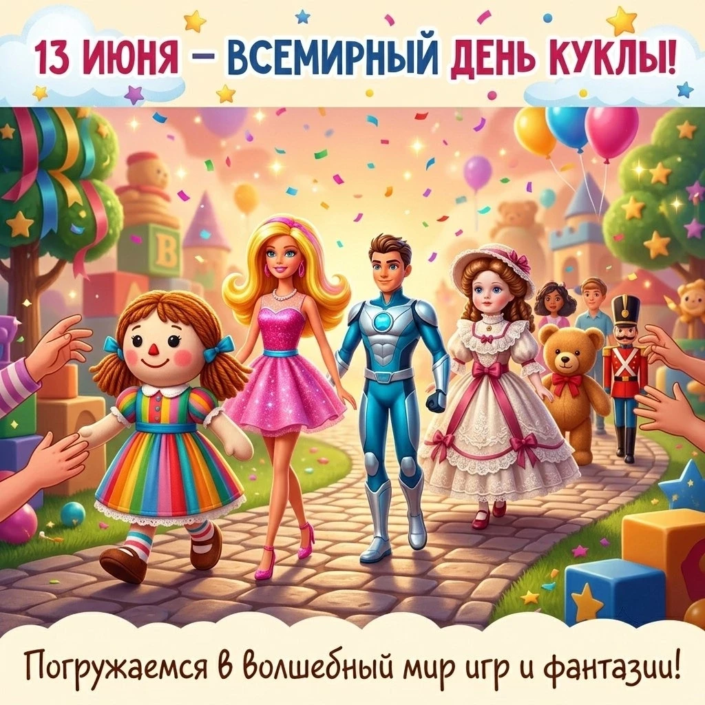 ✅ 13 июня — Всемирный день куклы!

✅ Уважаемые родители, гости нашего сообщества! Давайте вместе отп