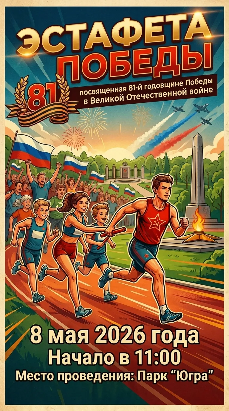 Приглашаем на «Эстафету Победы» в Югра-парке!