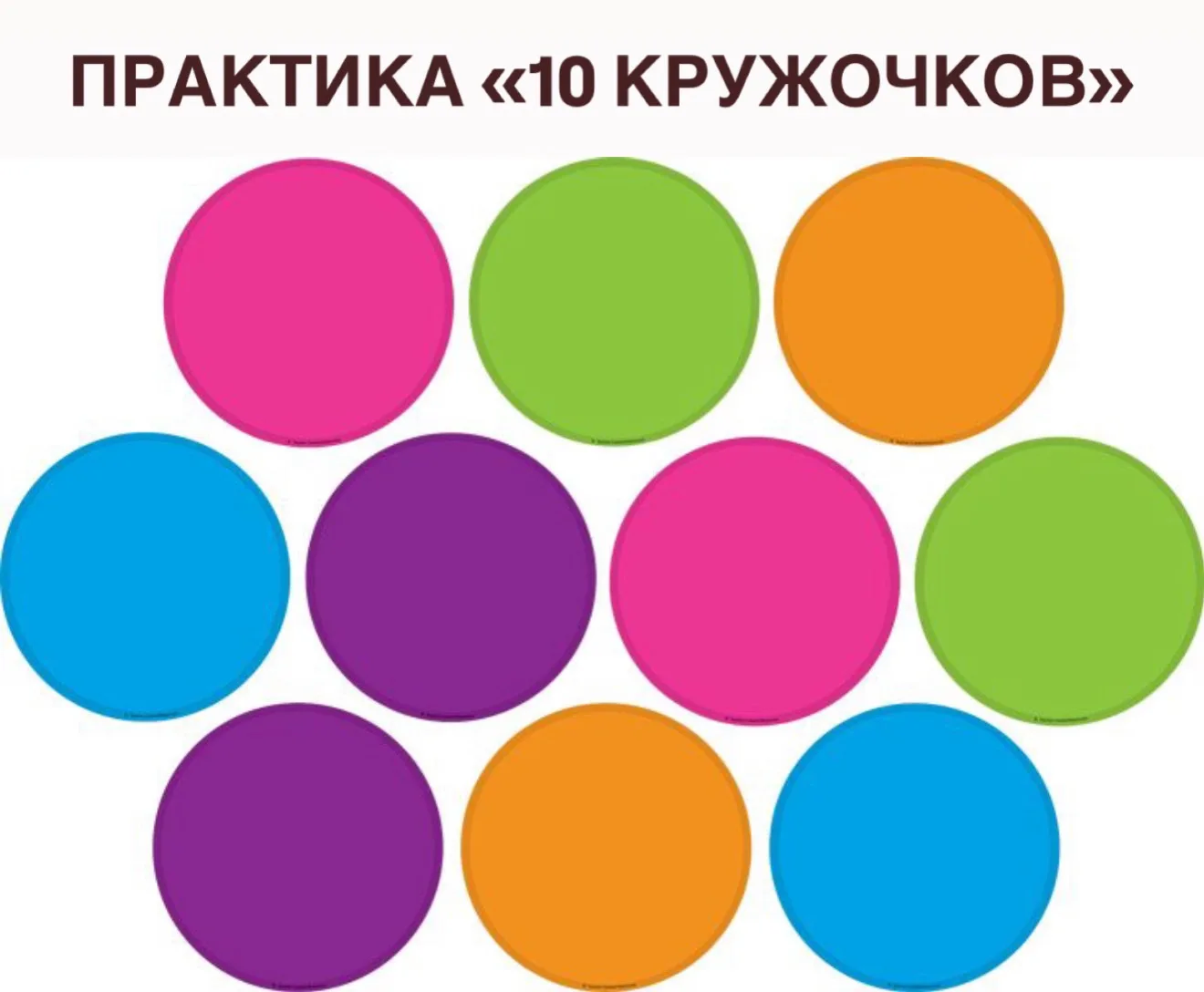 ✔️ Практика «10 кружочков»