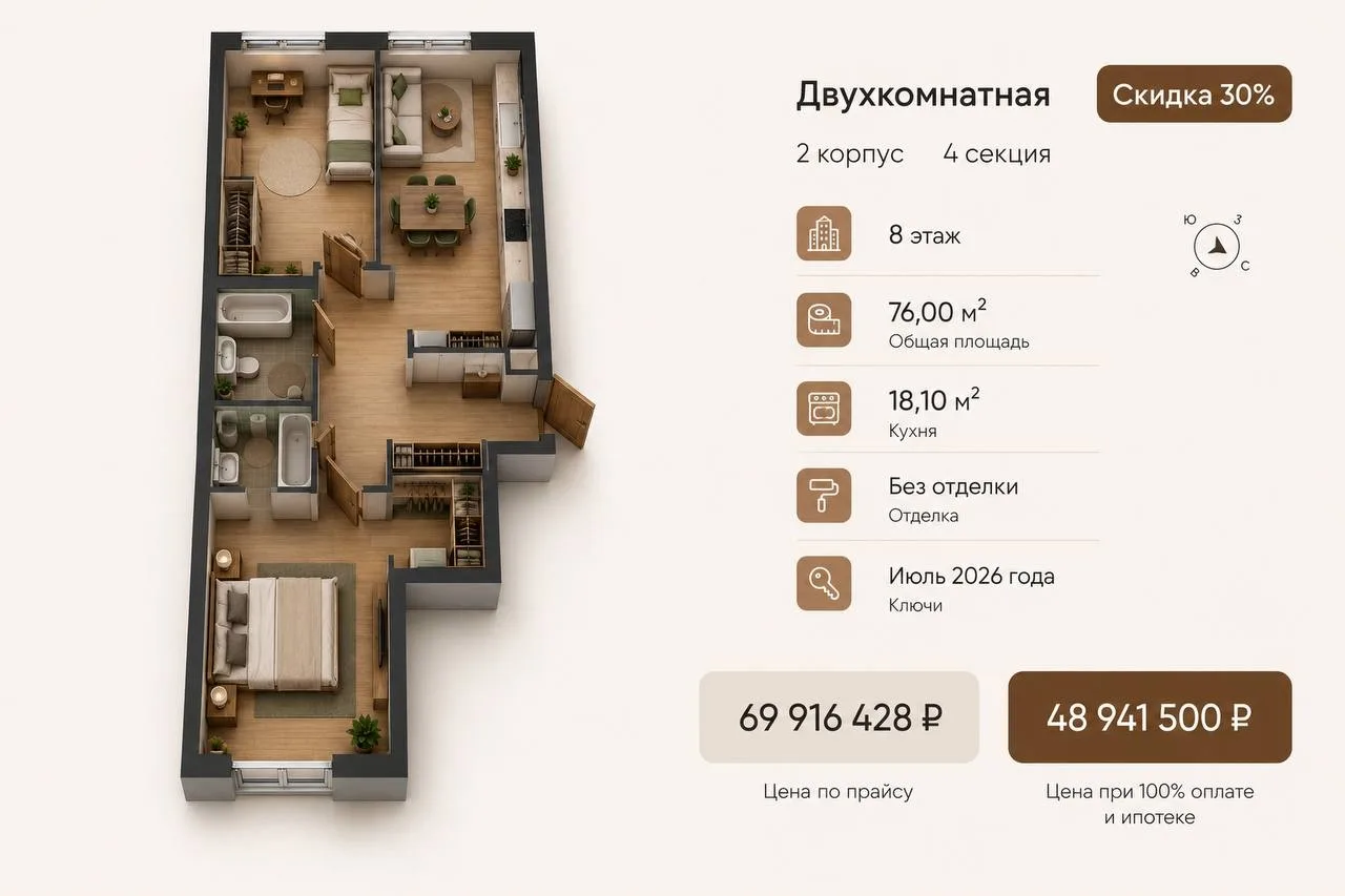 🏙️ Актуальные предложения в новостройке